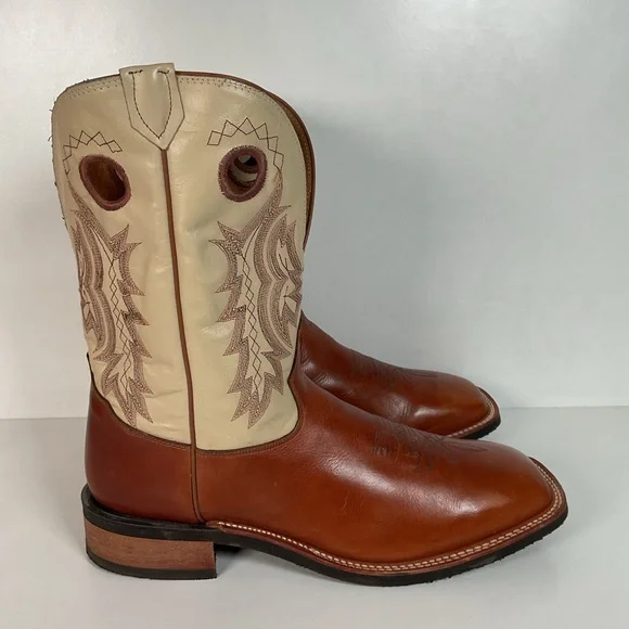 Tony Lama Sunset Renegade Roper Boots 14 D USA Made Punchy